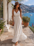 Abito Lungo summer con ricami oro - R.a. Boutique