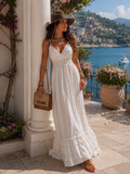 Abito Lungo summer con ricami oro - R.a. Boutique