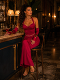 Completo body e gonna rosso - R.a. Boutique