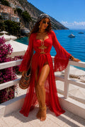 Copricostume in velo rosso - R.a. Boutique