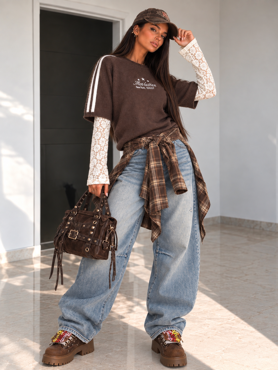 Jeans con cintura a bandana - R.a. Boutique