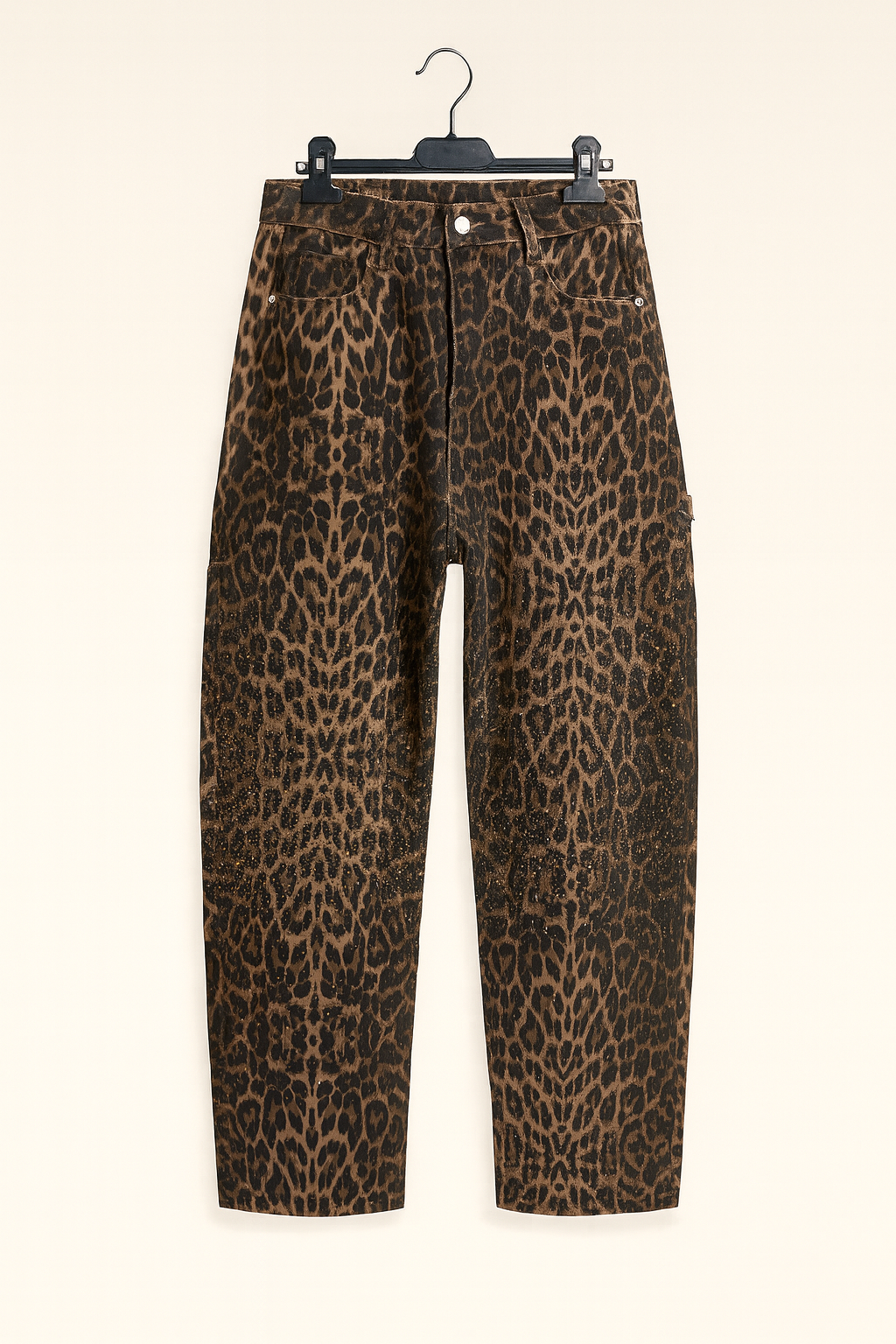 Pantalone con strass animalier - R.a. Boutique