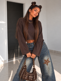 Maglia Crop Power Shoulder - R.a. Boutique