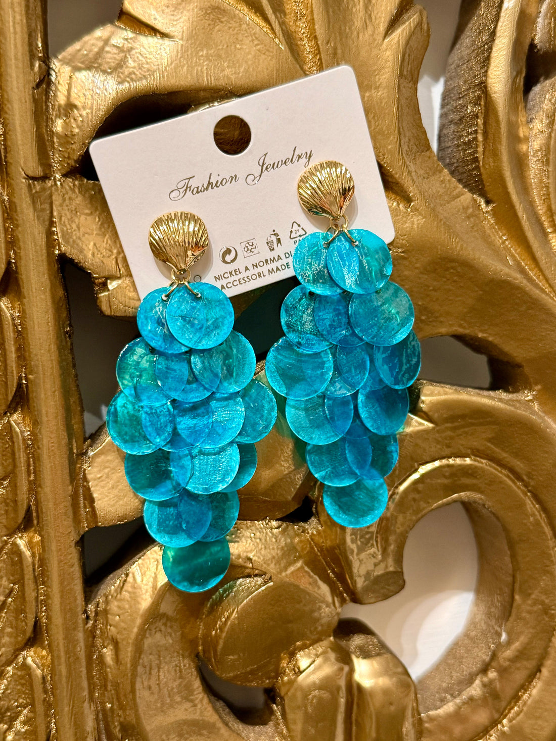 Orecchini Grappolo Turchese - R.a. Boutique