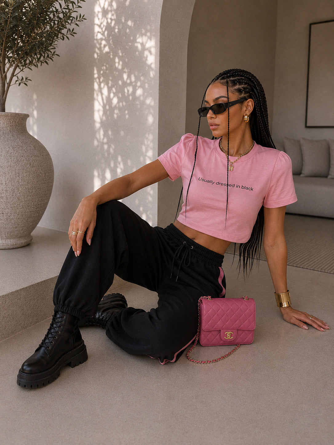 Pantalone Stripe Chic - R.a. Boutique