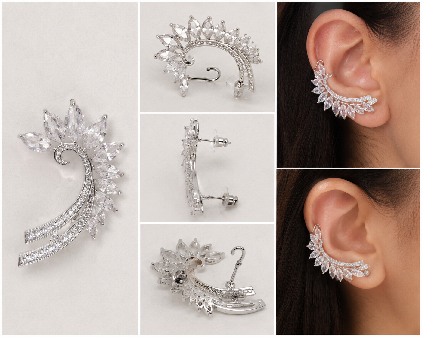 Ear Cuff Crystal Queen - R.a. Boutique