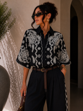 Completo con ricami nero - R.a. Boutique