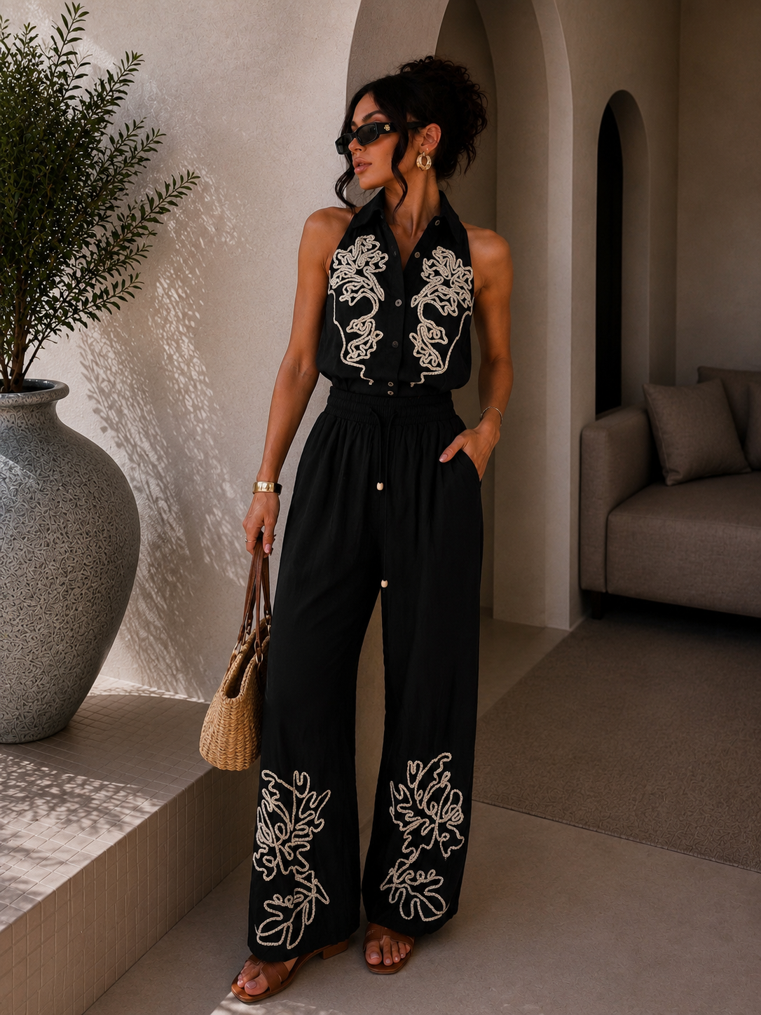 Completo Rope con corda ricamata - R.a. Boutique