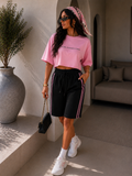 T-shirt Crop “Usually Dressed in Black” - R.a. Boutique