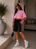 T-shirt Crop “Usually Dressed in Black” - R.a. Boutique