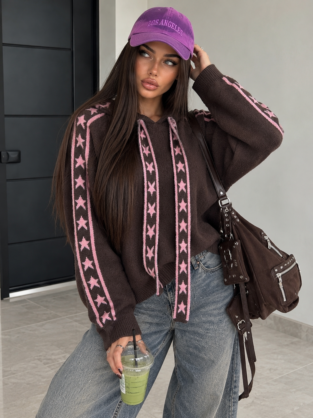 Felpa Star Mood con Cappuccio e Dettagli a Stelle - R.a. Boutique