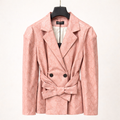 Blazer Rosa con Cintura - R.a. Boutique