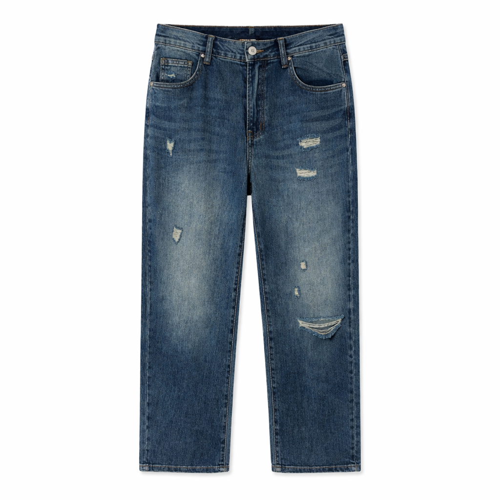 Jeans con Strappi e elastico - R.a. Boutique