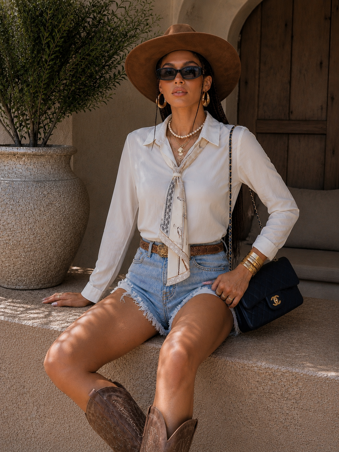 Camicia Elegance Foulard Chic - R.a. Boutique