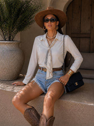 Camicia Elegance Foulard Chic - R.a. Boutique