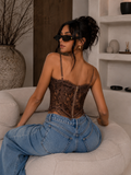 Corsetto Lace Mocha - R.a. Boutique