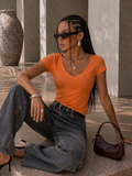 T-shirt Basic Scollo a V - R.a. Boutique