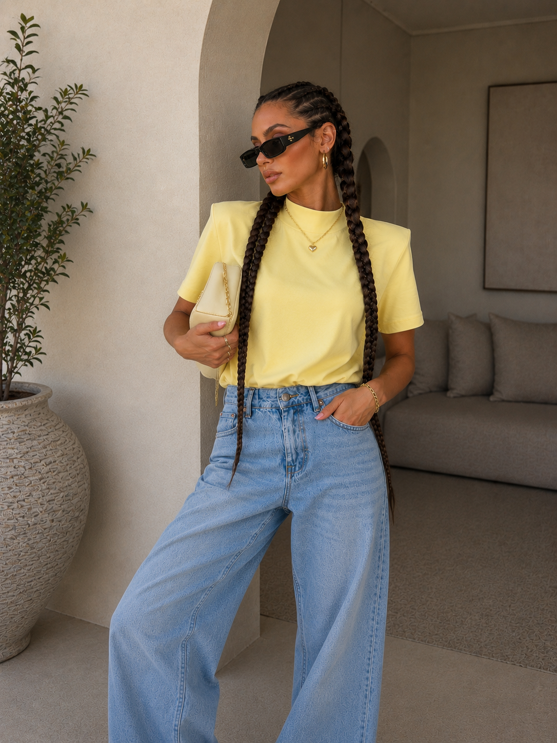 Maglia Over Shoulder Chic - R.a. Boutique