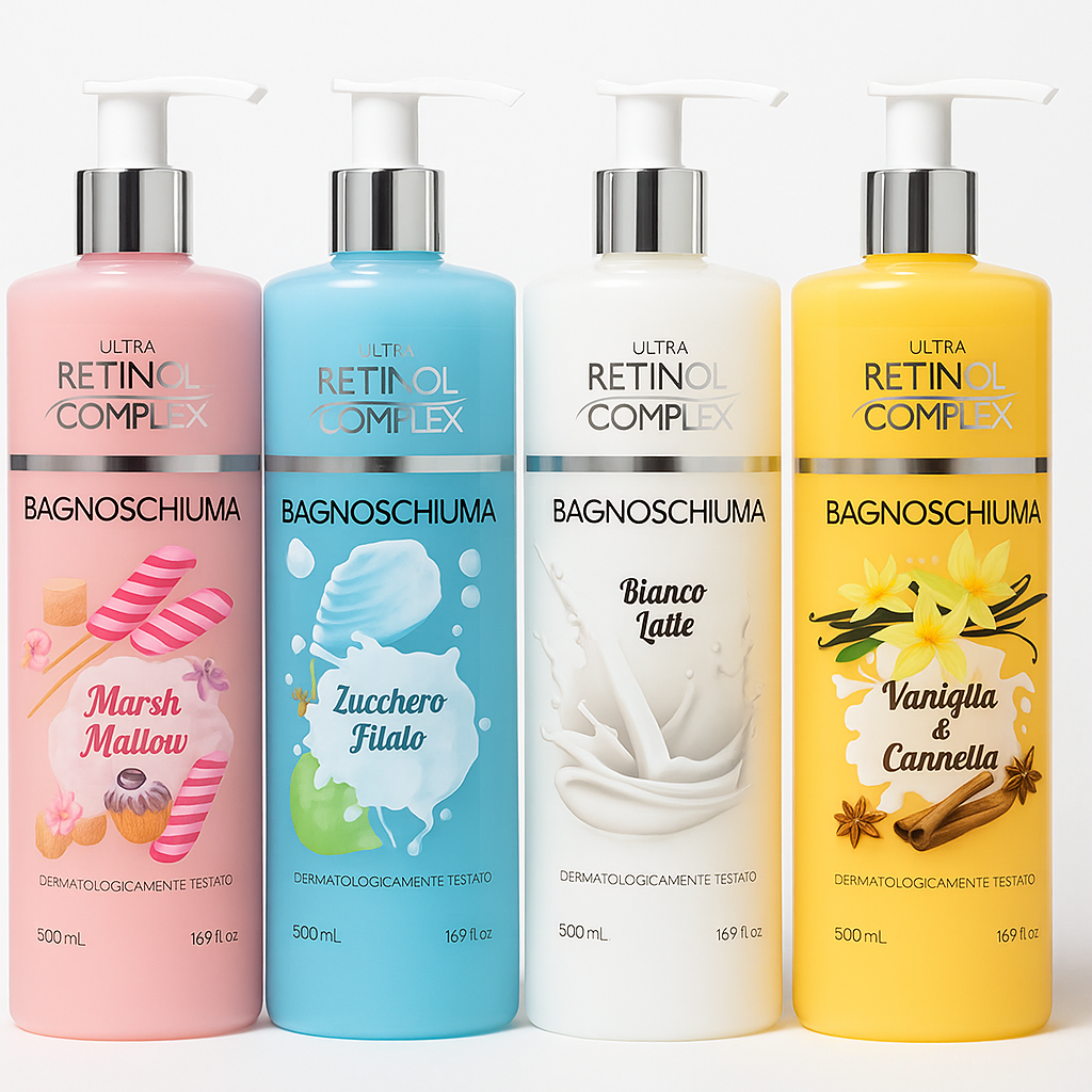 Bagnoschiuma 500ml e creme corpo 400ml vari gusti - R.a. Boutique