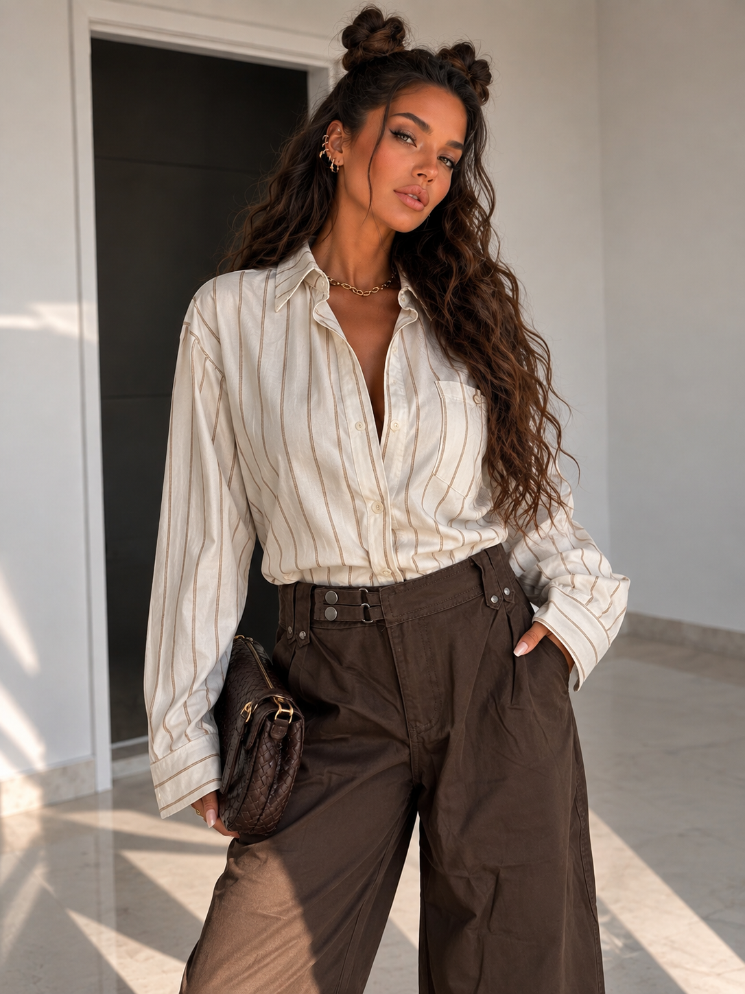 Camicia Soft Stripes con Coprispalle - R.a. Boutique