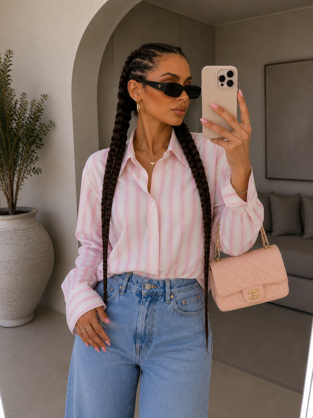 Camicia Riga Candy Rosa Oversize - R.a. Boutique