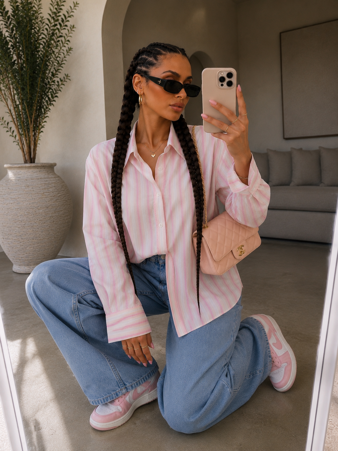 Camicia Riga Candy Rosa Oversize - R.a. Boutique