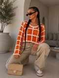 Maglia Crochet Geometrica Color Block - R.a. Boutique