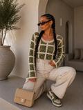 Maglia Crochet Geometrica Color Block - R.a. Boutique