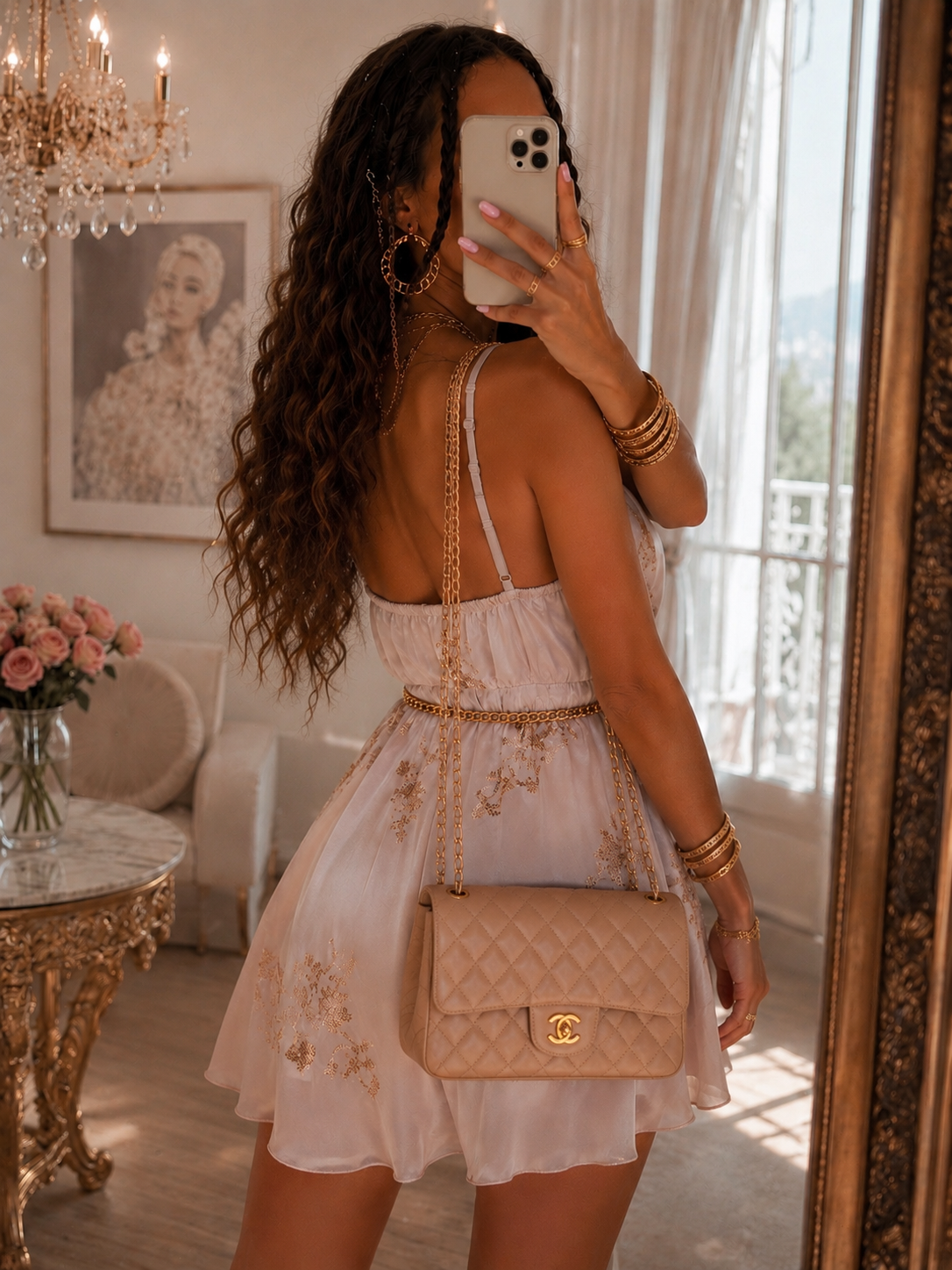 Tutina Satin Ricami Paillettes - R.a. Boutique