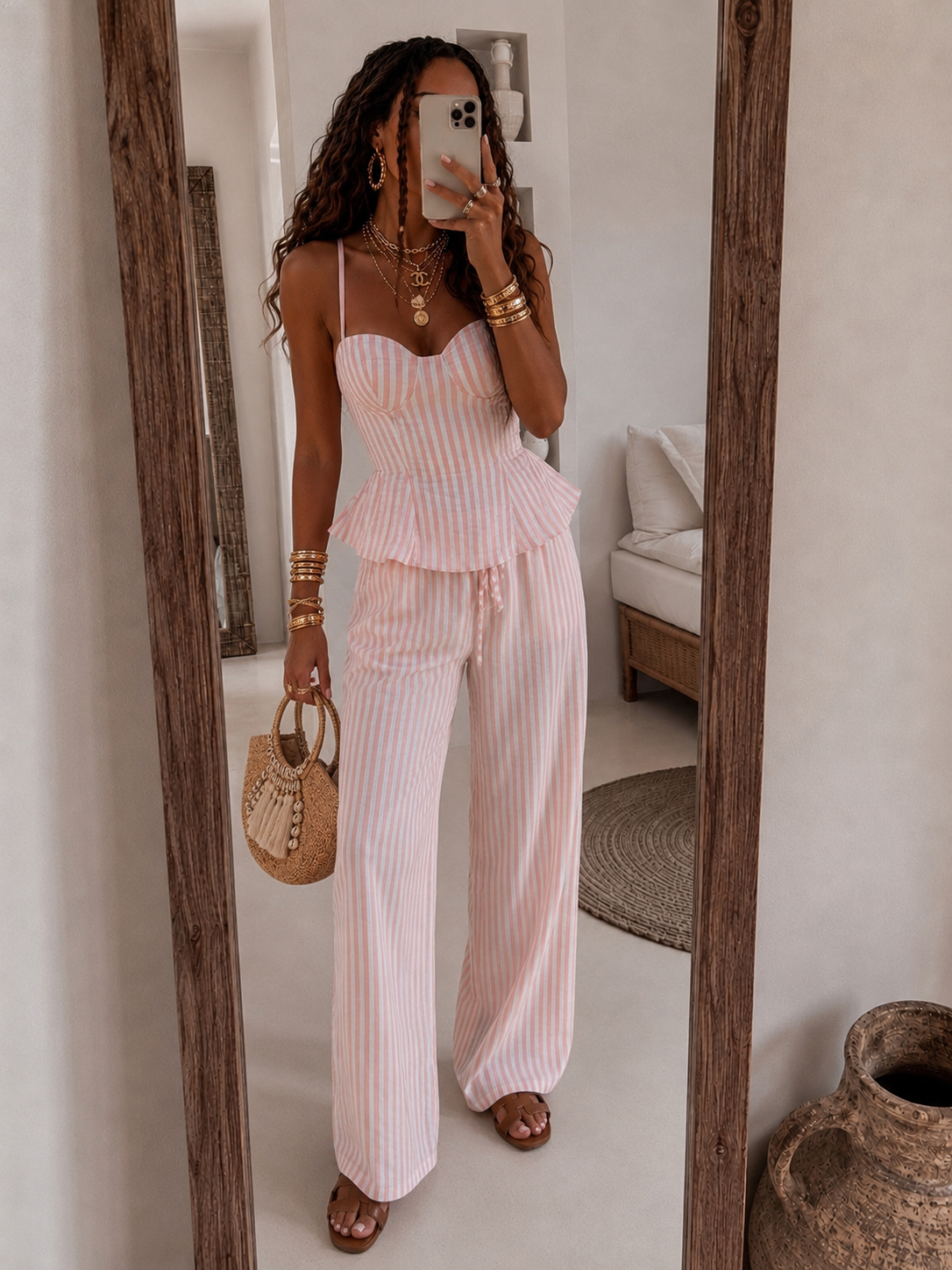 Completo Righe Candy Chic - R.a. Boutique