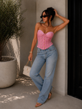 Corsetto Bustier in Pizzo Trasparente con Coppe Push-Up - R.a. Boutique