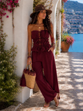 Completo Top Elasticizzato e Pantalone - R.a. Boutique