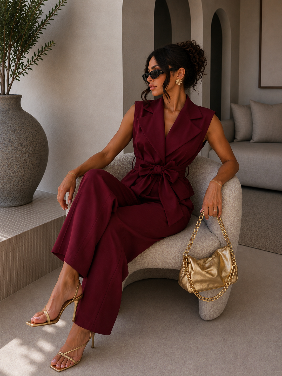Completo elegante gilet e pantalone - R.a. Boutique