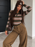 Maglia Polo a Righe College Army - R.a. Boutique