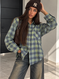 Camicia a Quadri con Brillantini - Verde - R.a. Boutique