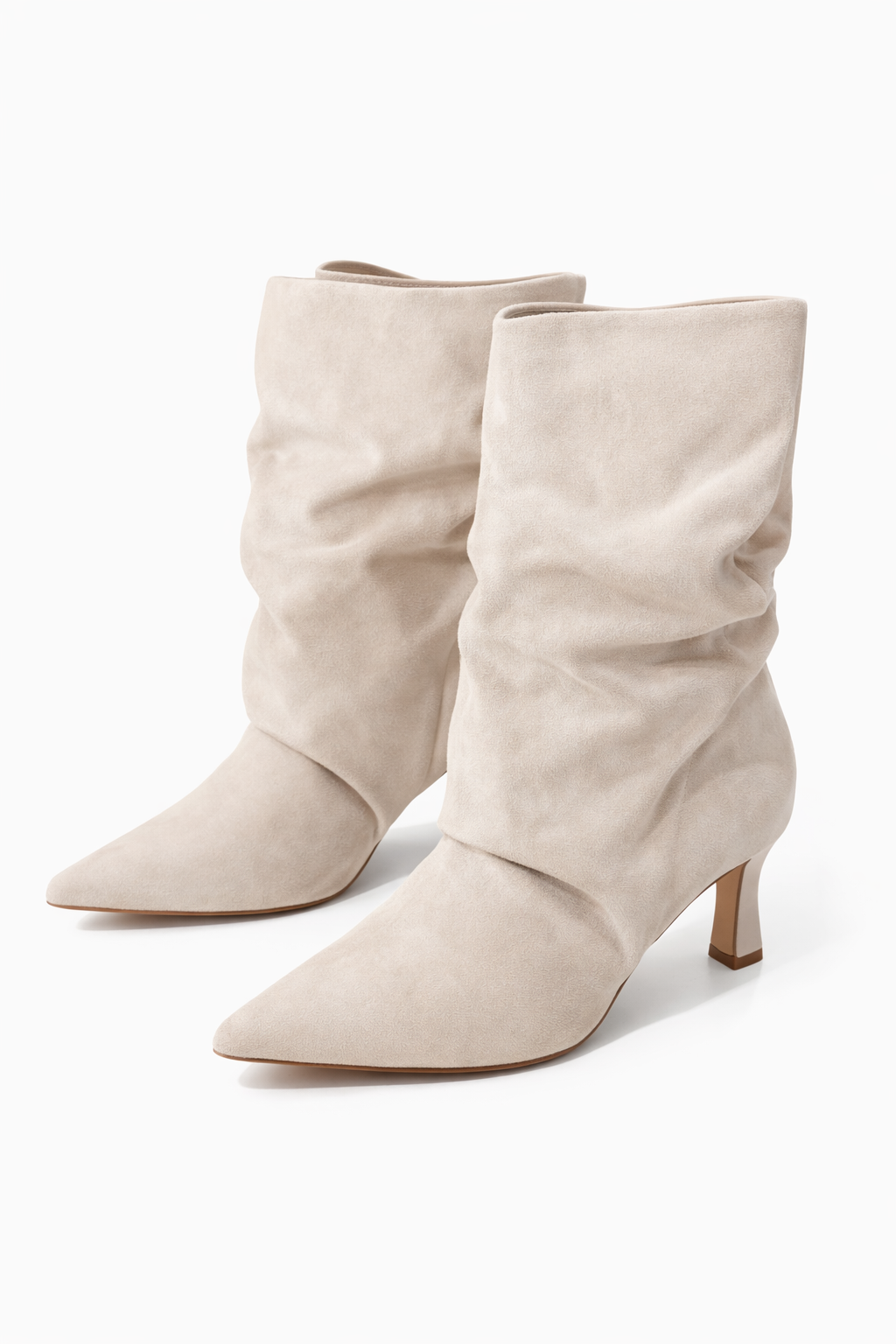 Stivaletto Velvet Slouchy Nude - R.a. Boutique