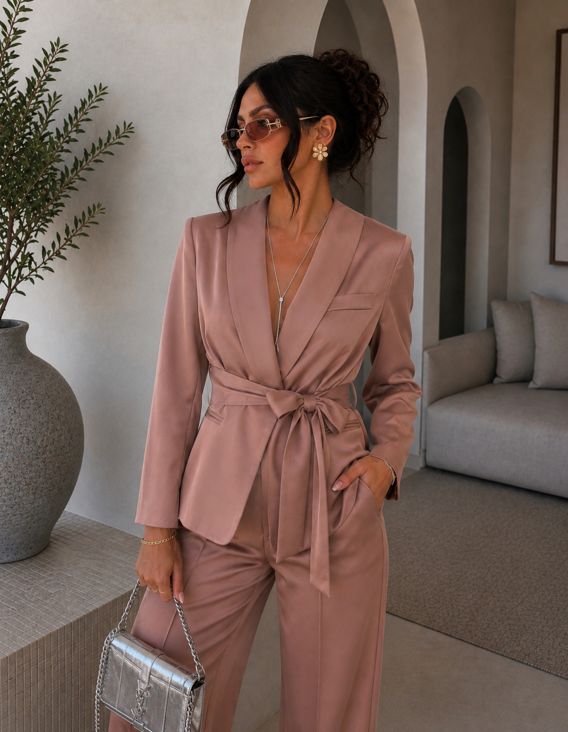 Completo Satin Rose Luxury - R.a. Boutique