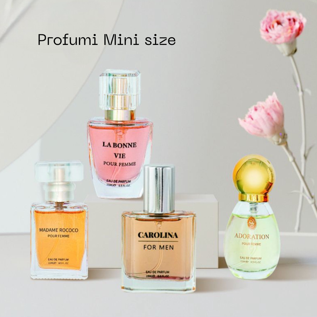 Profumi mini size 15ml varie profumazioni - R.a. Boutique