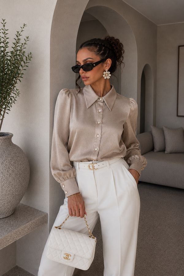 Camicia Satin Glow