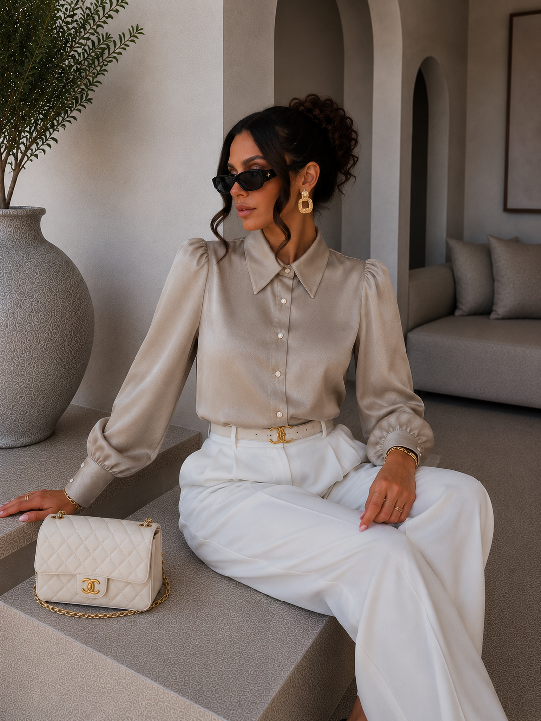 Camicia Satin Glow - R.a. Boutique