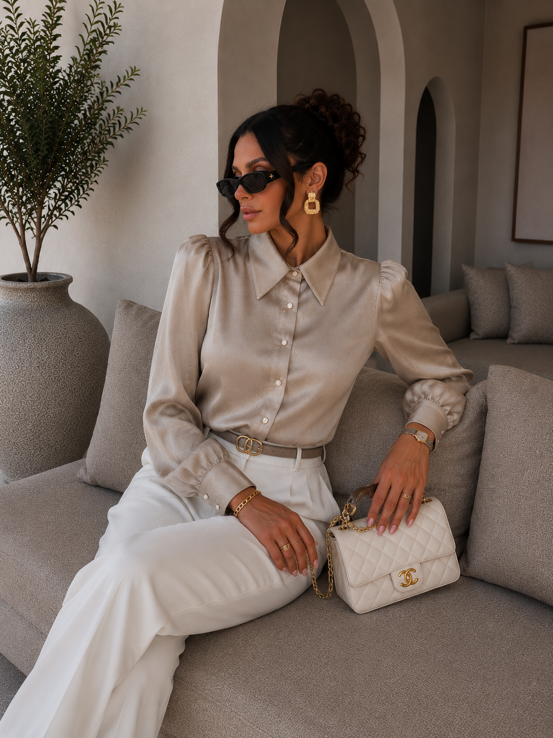 Camicia Satin Glow - R.a. Boutique