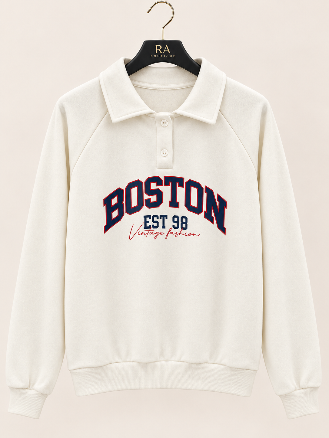 Felpa Boston Vintage Polo - R.a. Boutique