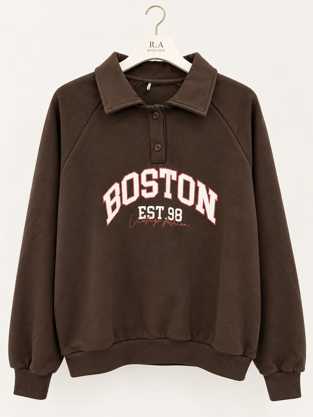 Felpa Boston Vintage Polo - R.a. Boutique