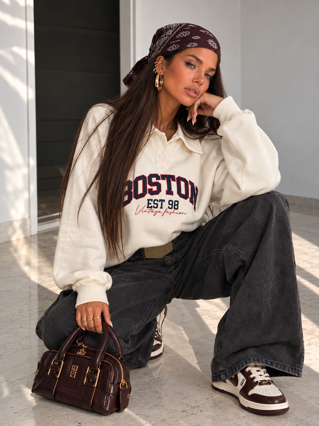 Felpa Boston Vintage Polo - R.a. Boutique
