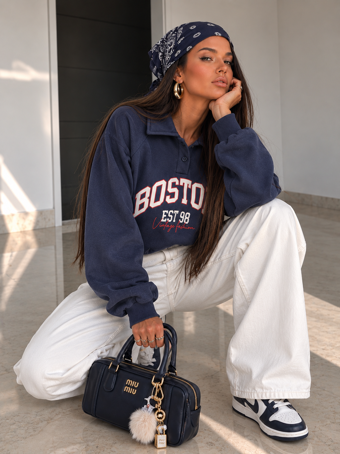 Felpa Boston Vintage Polo - R.a. Boutique