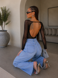 Body a rete con strass - R.a. Boutique