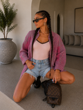Camicia Oversize Check Pink & celeste - R.a. Boutique