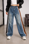 Jeans Track Fusion Bicolor - R.a. Boutique