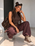 Pantalone Cargo Balloon con Cintura - R.a. Boutique