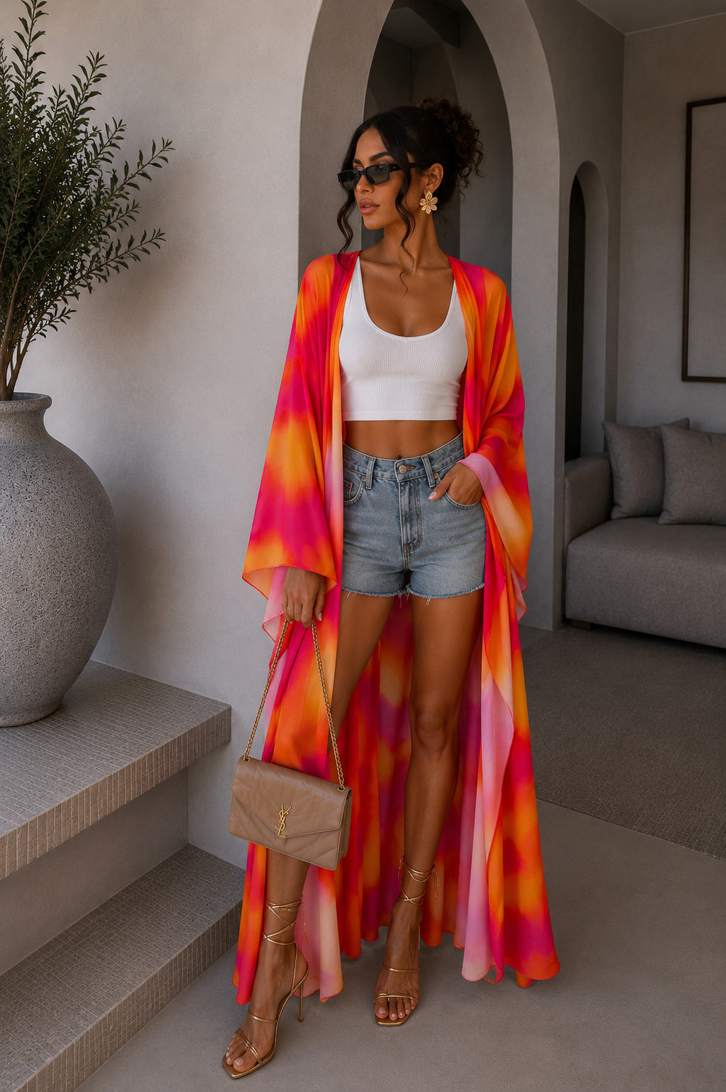 Copricostume arancio Fuxia - R.a. Boutique